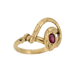 Bague Cocktail en or jaune et rubis - Castafiore