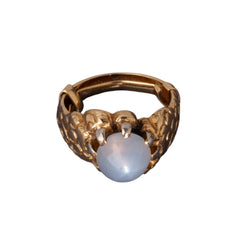Bague Cocktail en or jaune et saphir - Castafiore