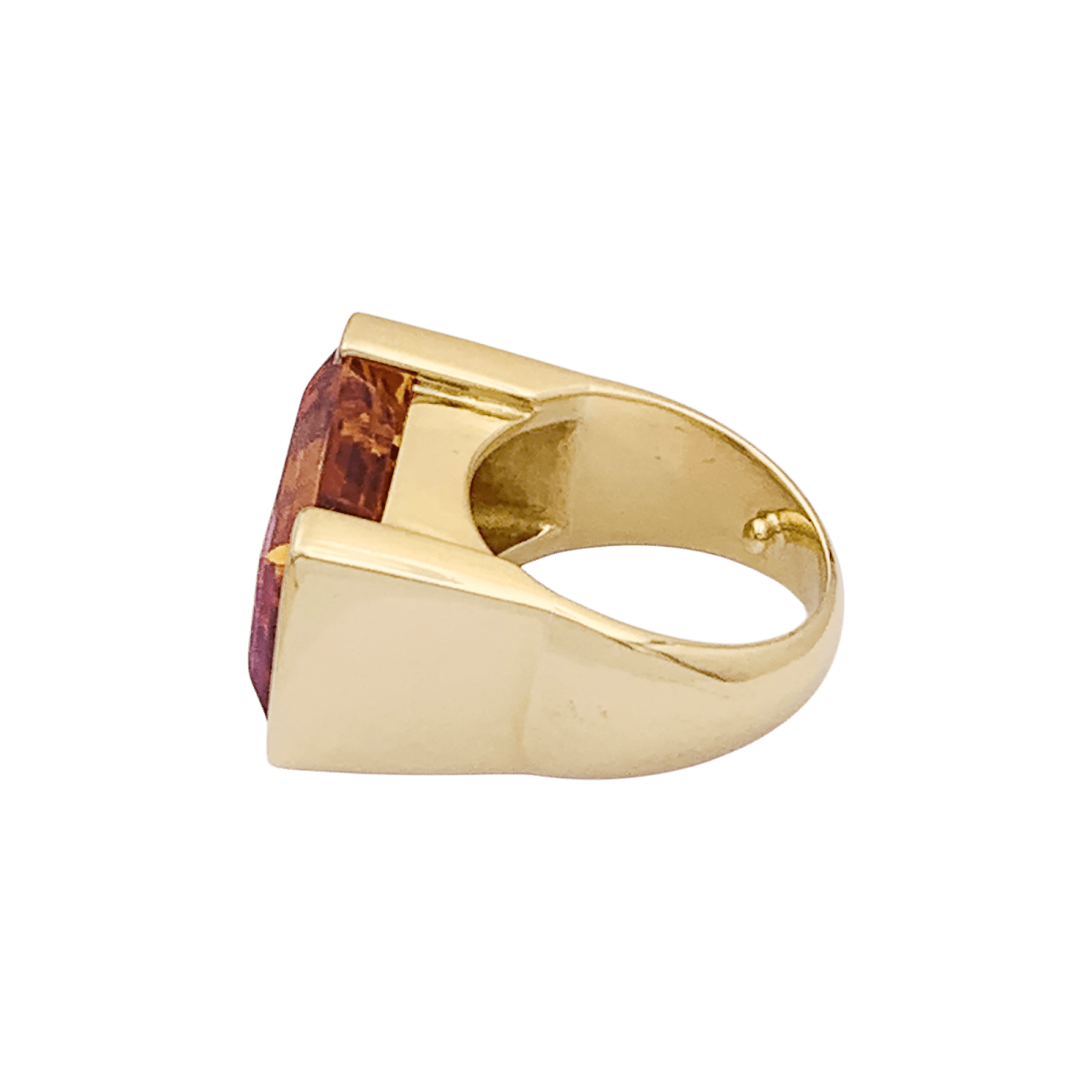 Bague Cocktail en or jaune et topaze - Castafiore