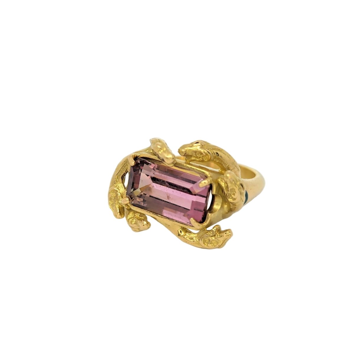 Bague Cocktail en or jaune et tourmaline - Castafiore