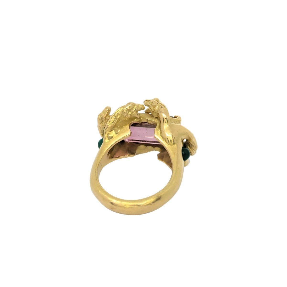 Bague Cocktail en or jaune et tourmaline - Castafiore