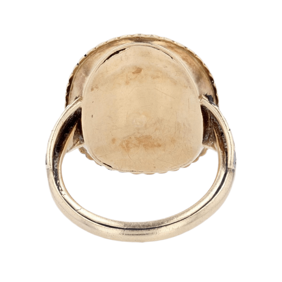 Bague Cocktail en or jaune, opale, perles et émail - Castafiore