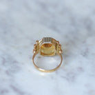 Bague Cocktail en or jaune, or blanc et citrine - Castafiore