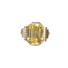 Bague Cocktail en or jaune, or blanc et citrine - Castafiore