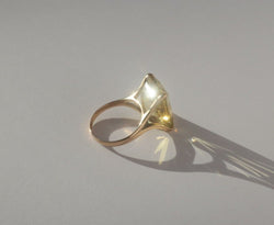 Bague cocktail en or rose et citrine - Castafiore