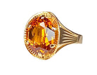 Bague Cocktail en or rose et citrine - Castafiore