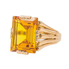 Bague Cocktail en or rose et citrine - Castafiore