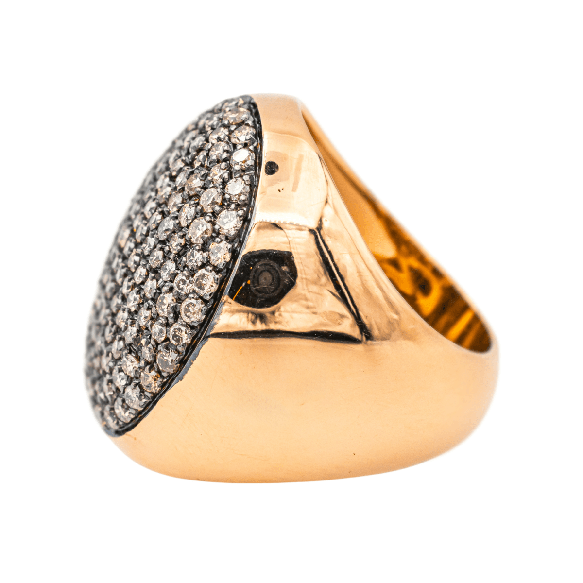 Bague Cocktail en or rose et diamants - Castafiore