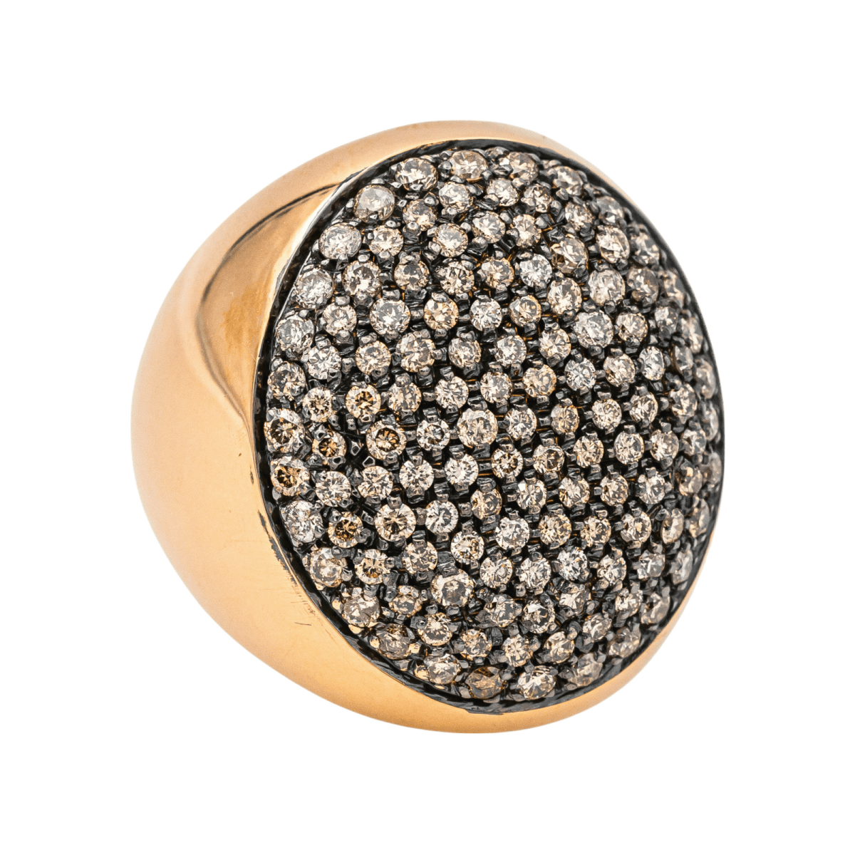 Bague Cocktail en or rose et diamants - Castafiore