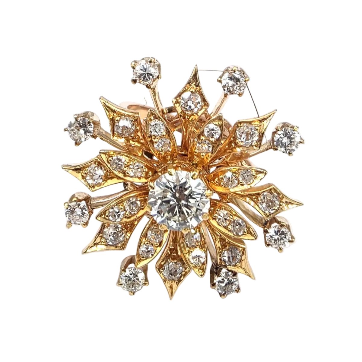 Bague Cocktail en or rose et diamants - Castafiore