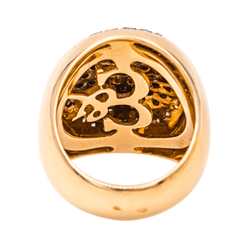 Bague Cocktail en or rose et diamants - Castafiore