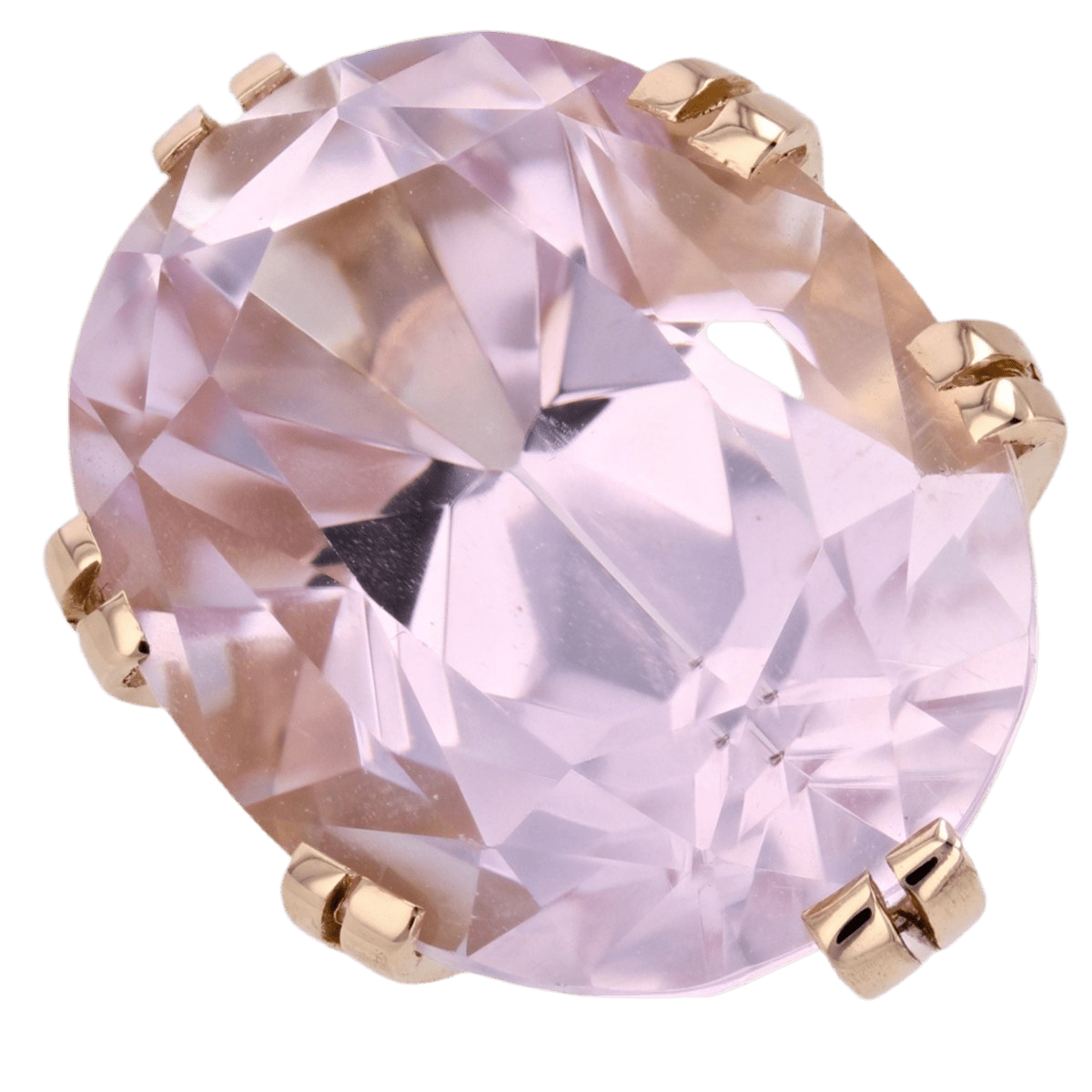 Bague Cocktail en or rose et kunzite - Castafiore