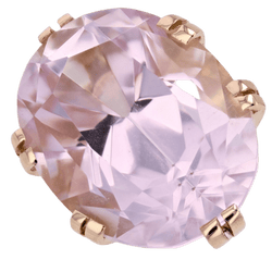 Bague Cocktail en or rose et kunzite - Castafiore