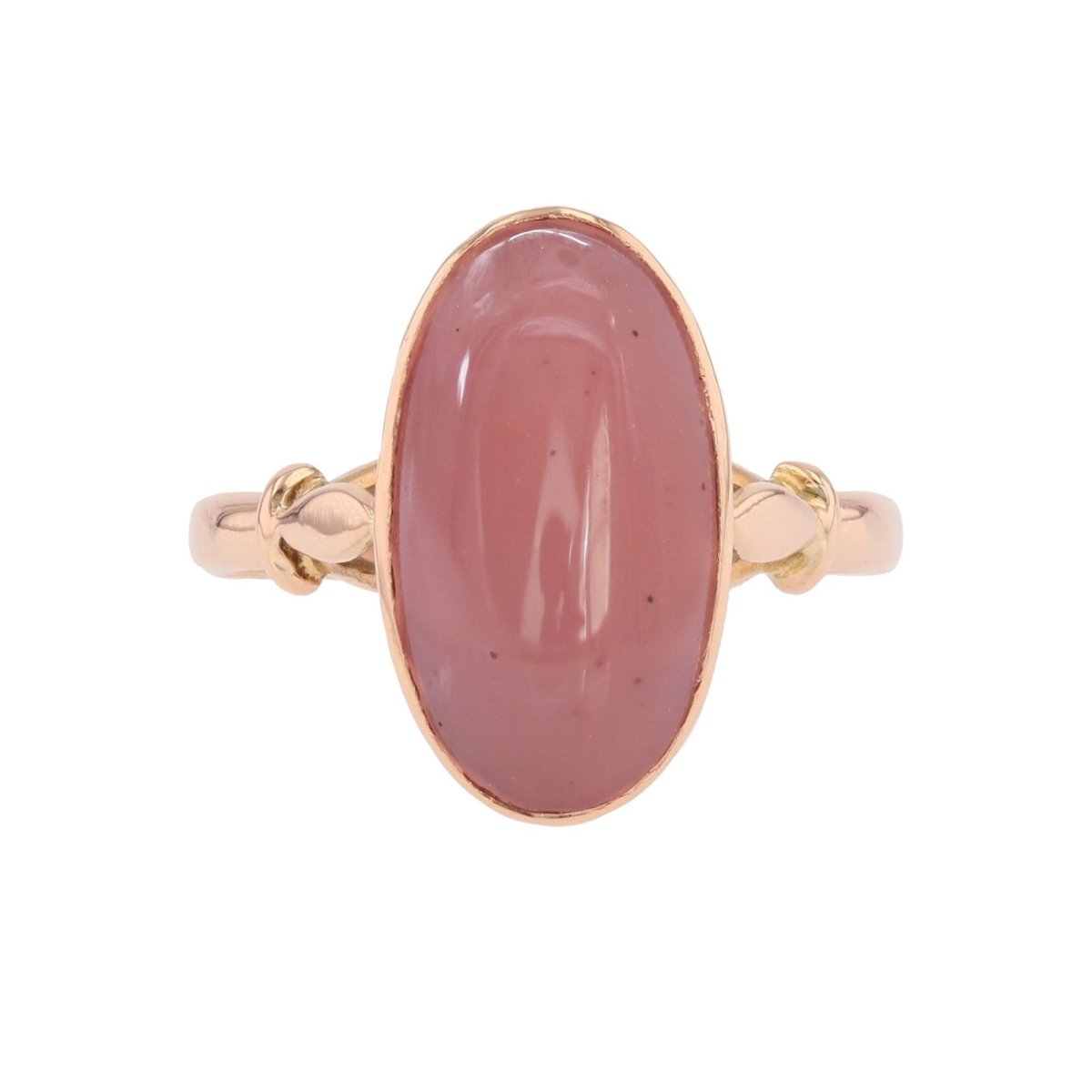 Ring old rose quartz rose gold