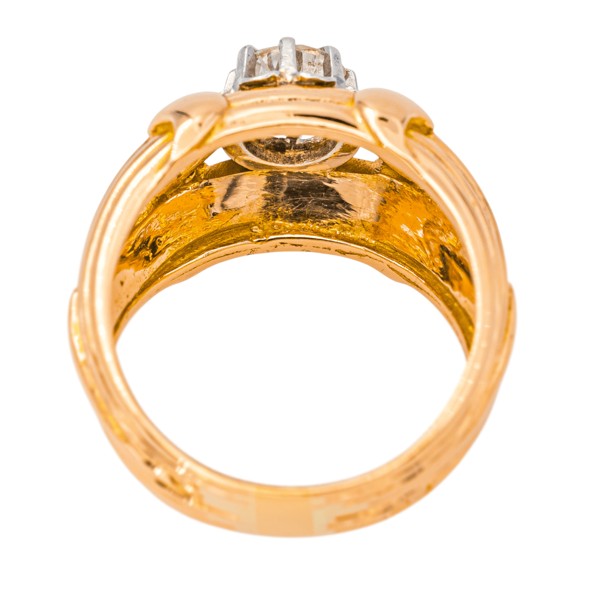 Bague Cocktail en or rose, platine et diamant - Castafiore