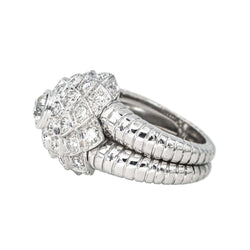 Bague Cocktail en platine et diamants - Castafiore