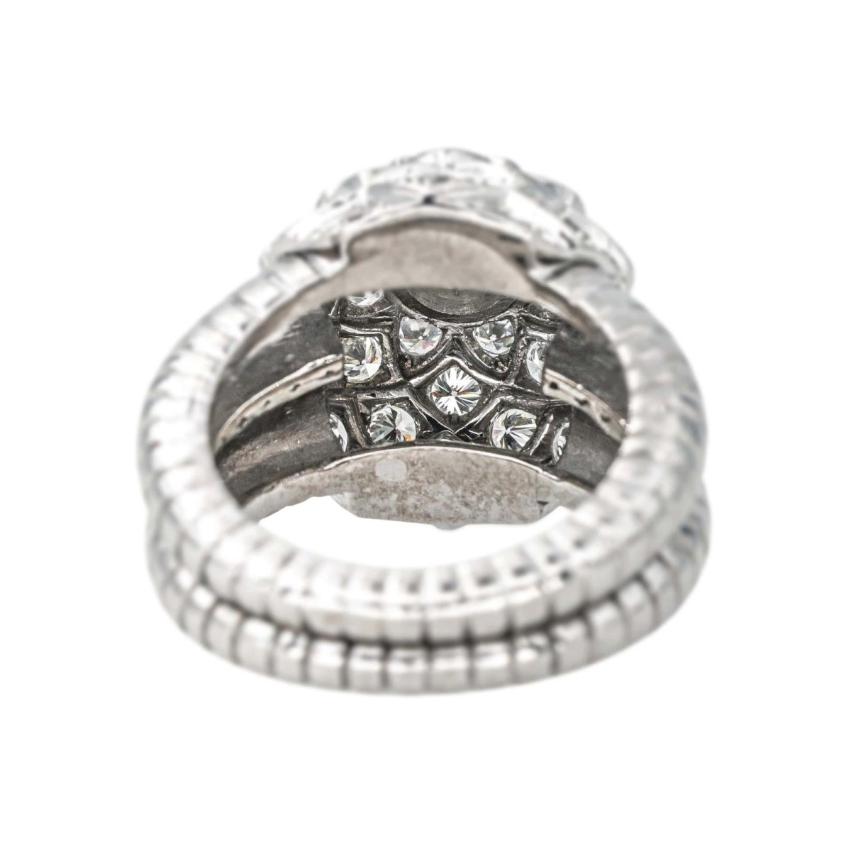Bague Cocktail en platine et diamants - Castafiore