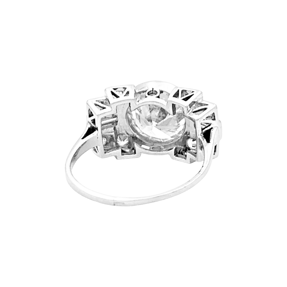 Bague Cocktail en platine et diamants - Castafiore