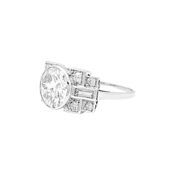 Bague Cocktail en platine et diamants - Castafiore