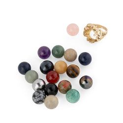 Bague Cocktail GILBERT ALBERT en or jaune et perles - Castafiore