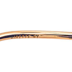 Bague Cocktail GINETTE NY "Ever Lapis Disc" en or rose et lapis - lazuli - Castafiore