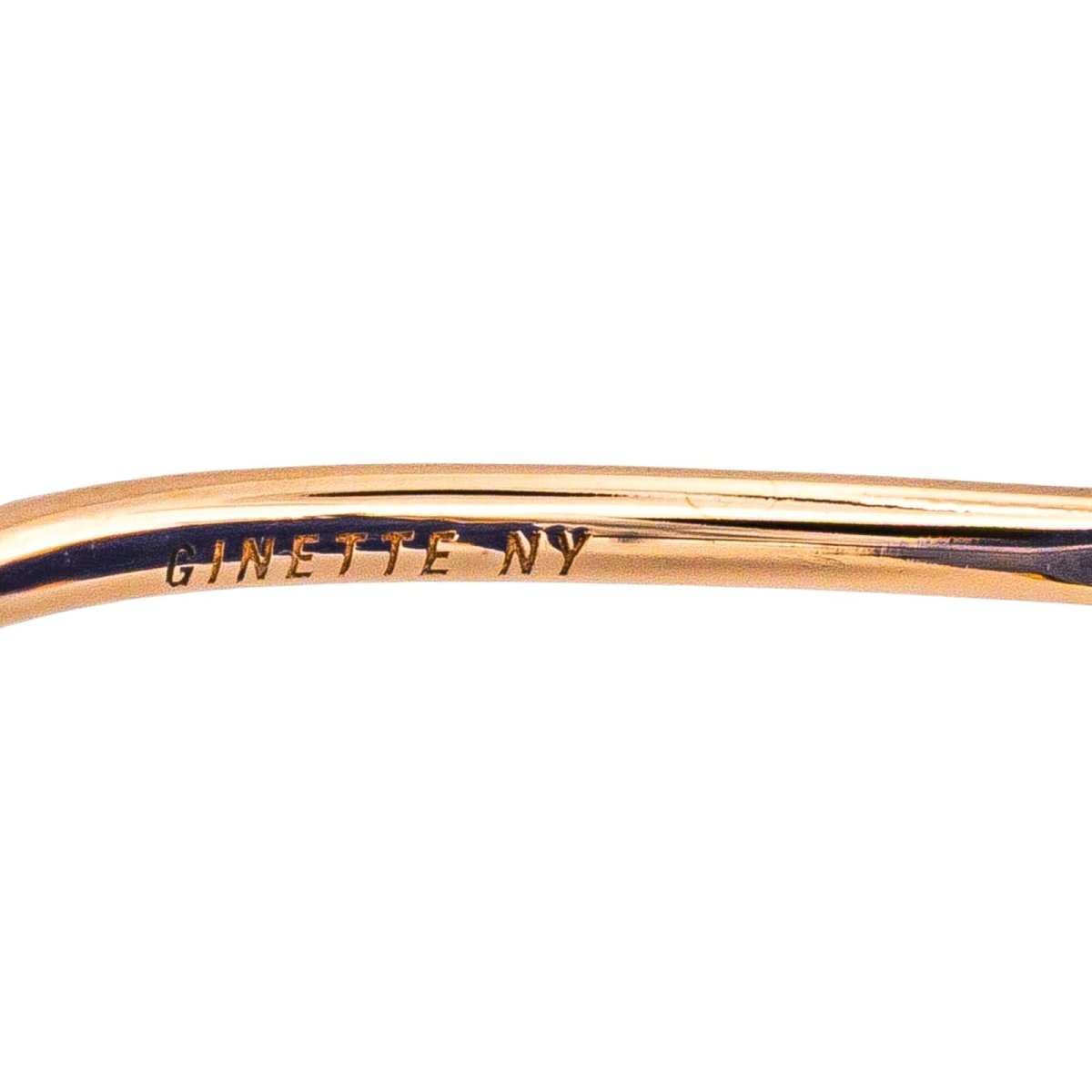 Bague Cocktail GINETTE NY "Ever Lapis Disc" en or rose et lapis - lazuli - Castafiore