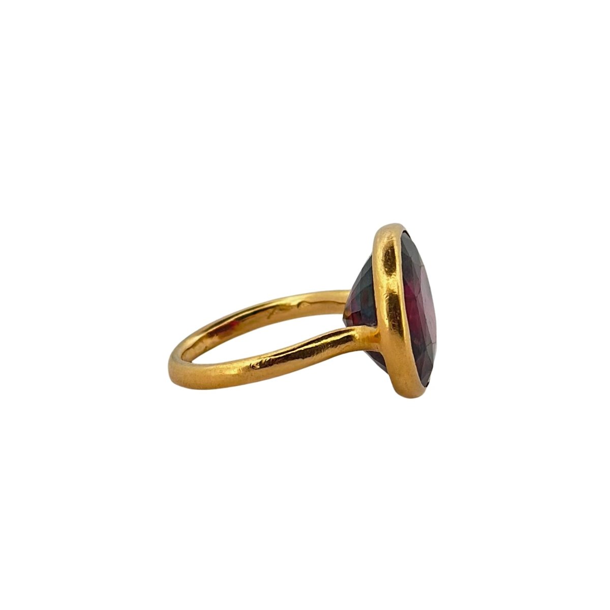 Bague Cocktail Marie-Hélène de Taillac en or jaune et grenat - Castafiore
