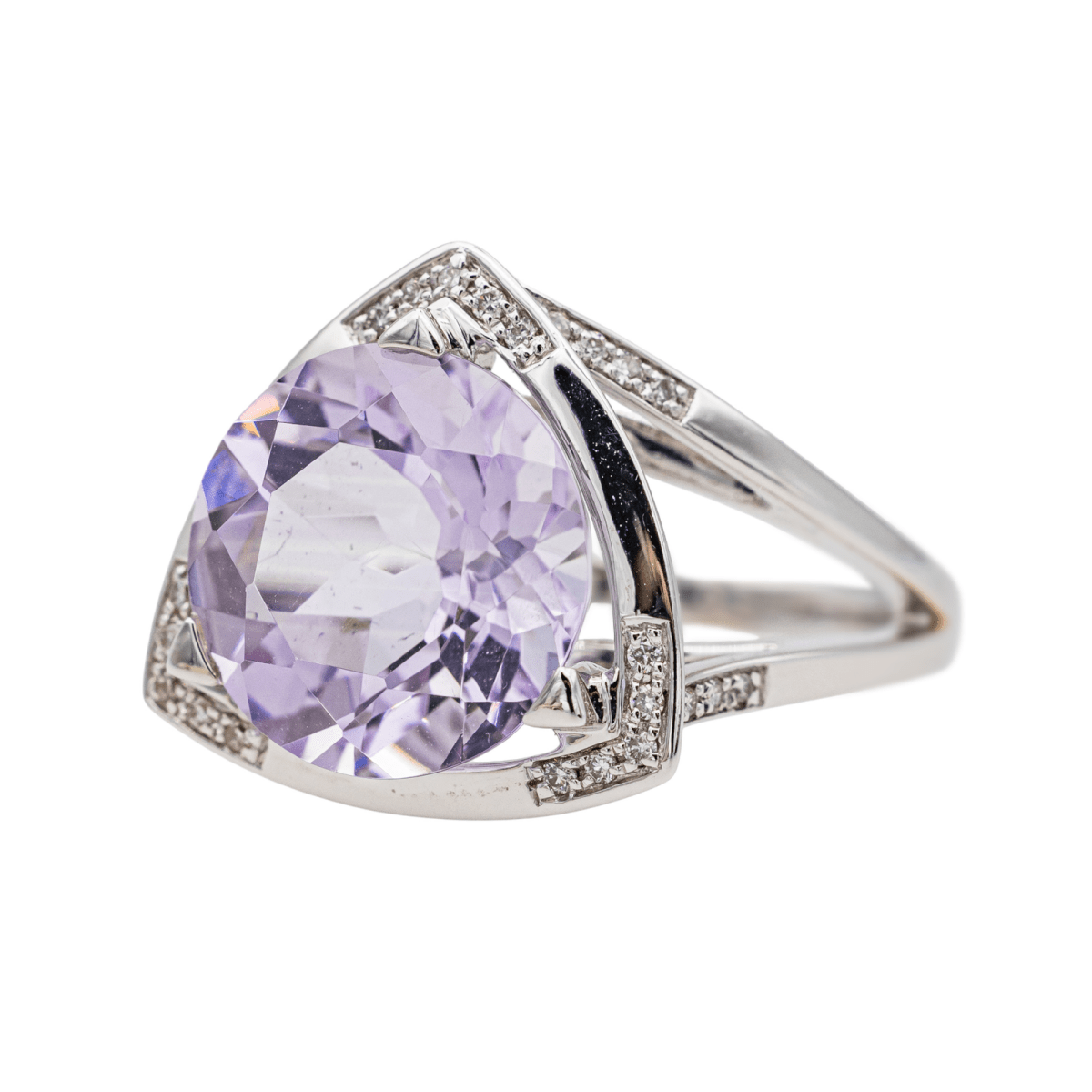 Bague Cocktail MAUBOUSSIN "Mes couleurs à toi" en or blanc, améthyste et diamants - Castafiore