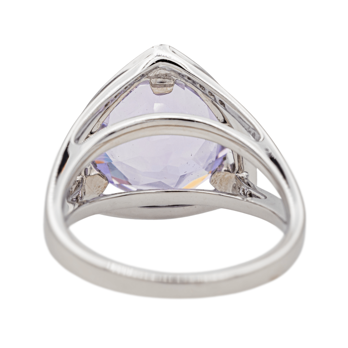 Bague Cocktail MAUBOUSSIN "Mes couleurs à toi" en or blanc, améthyste et diamants - Castafiore