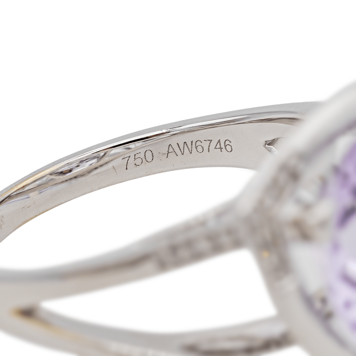 Bague Cocktail MAUBOUSSIN "Mes couleurs à toi" en or blanc, améthyste et diamants - Castafiore