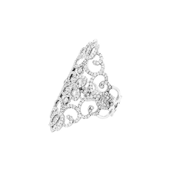 Bague Cocktail MESSIKA "Eden" en or blanc et diamants - Castafiore