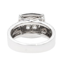 Bague Cocktail Or blanc Diamant - Castafiore