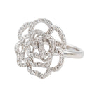 Bague Cocktail Or blanc Diamant - Castafiore