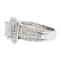 Bague Cocktail Or blanc Diamant - Castafiore