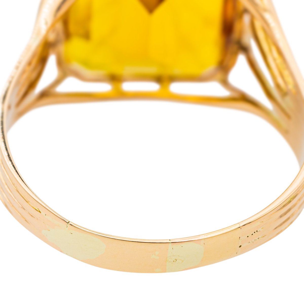 Bague Cocktail Or jaune Citrine - Castafiore