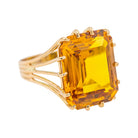 Bague Cocktail Or jaune Citrine - Castafiore