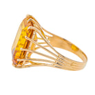 Bague Cocktail Or jaune Citrine - Castafiore