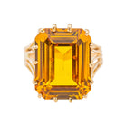 Bague Cocktail Or jaune Citrine - Castafiore