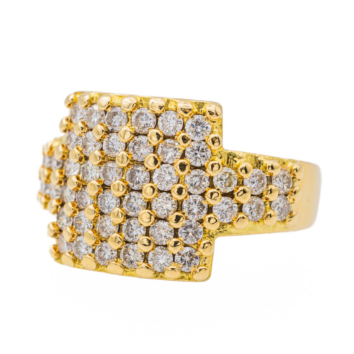 Bague Cocktail Or jaune Diamant - Castafiore