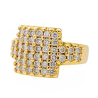 Bague Cocktail Or jaune Diamant - Castafiore