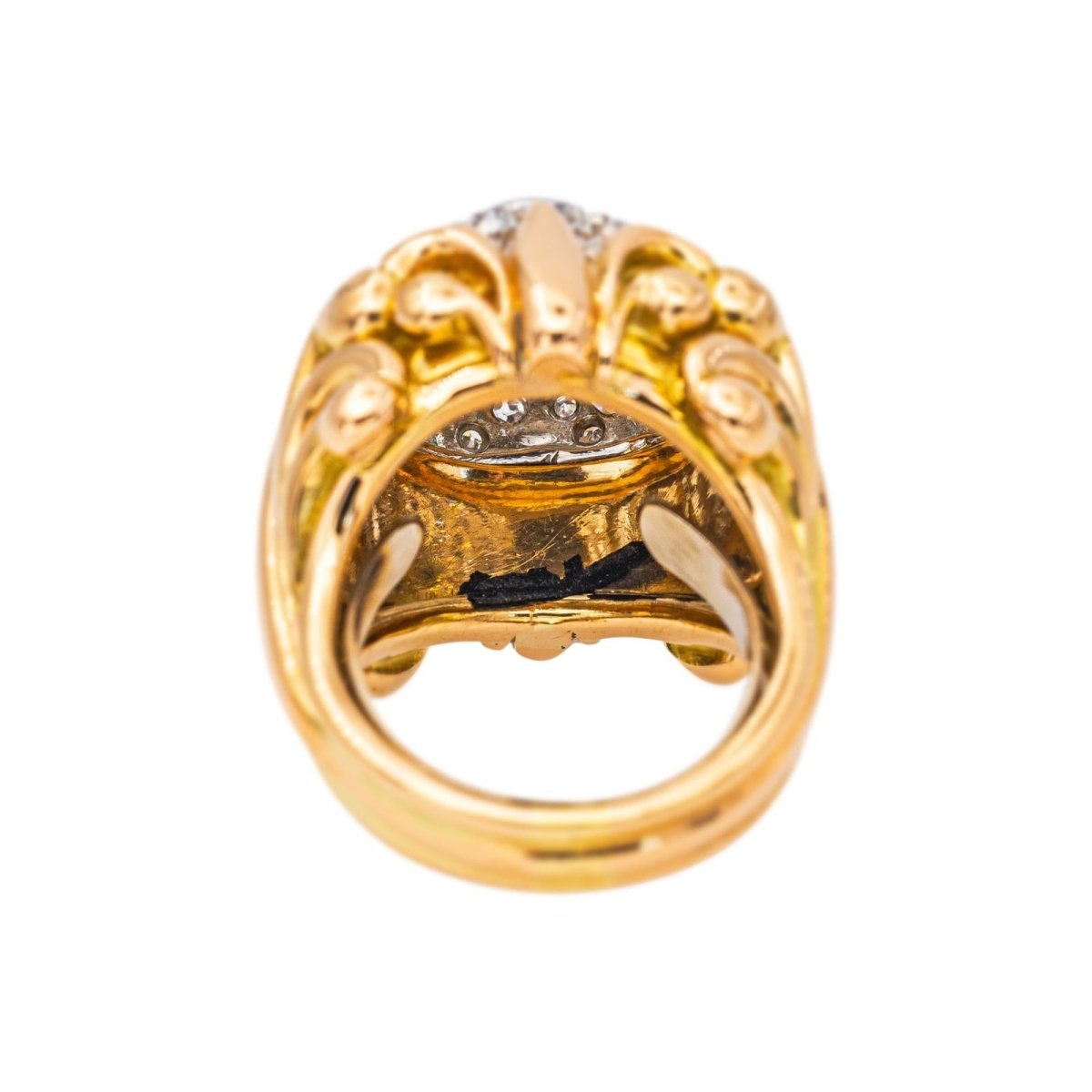 Bague Cocktail Or jaune Diamant - Castafiore
