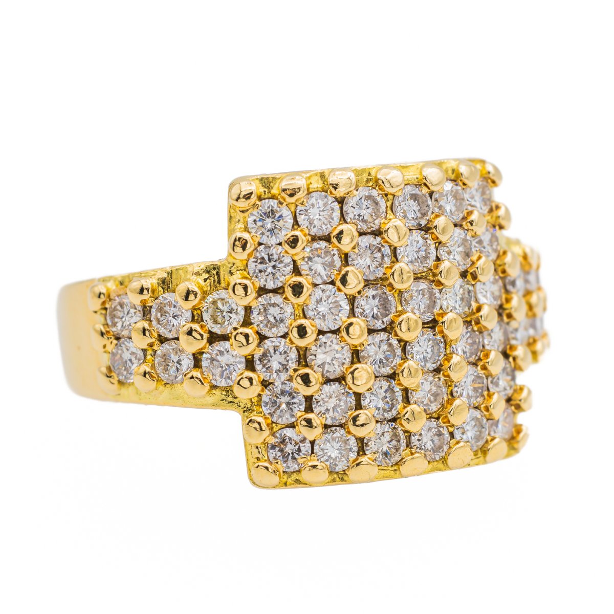 Bague Cocktail Or jaune Diamant - Castafiore