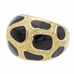 Bague Cocktail Or jaune Diamant - Castafiore