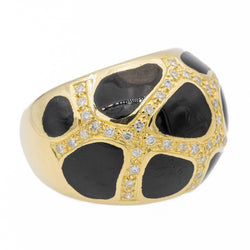 Bague Cocktail Or jaune Diamant - Castafiore