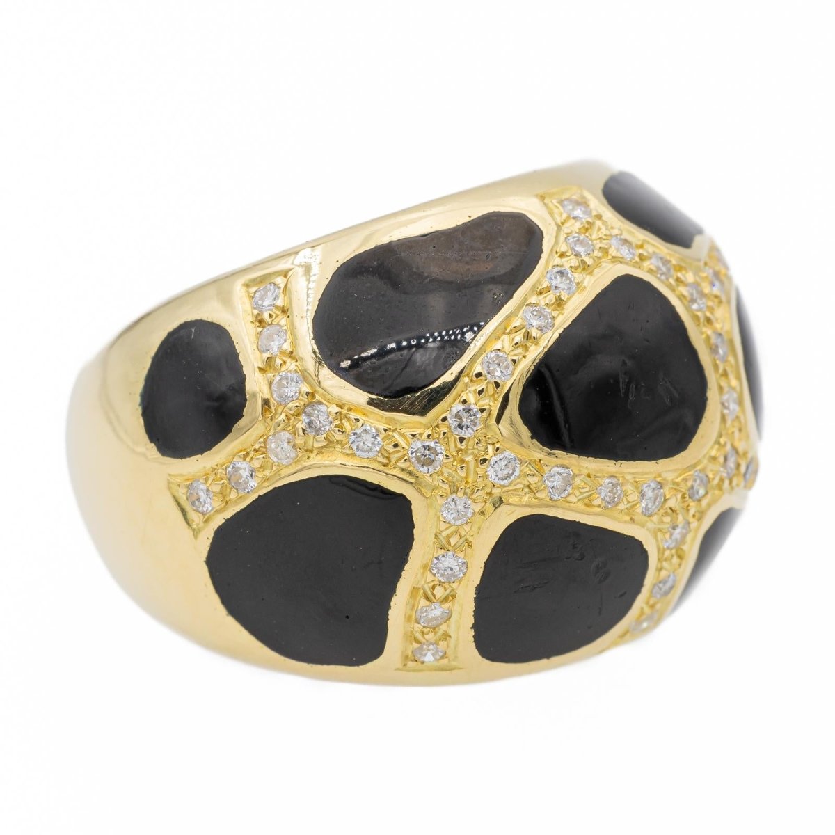 Bague Cocktail Or jaune Diamant - Castafiore
