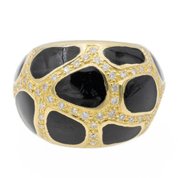 Bague Cocktail Or jaune Diamant - Castafiore