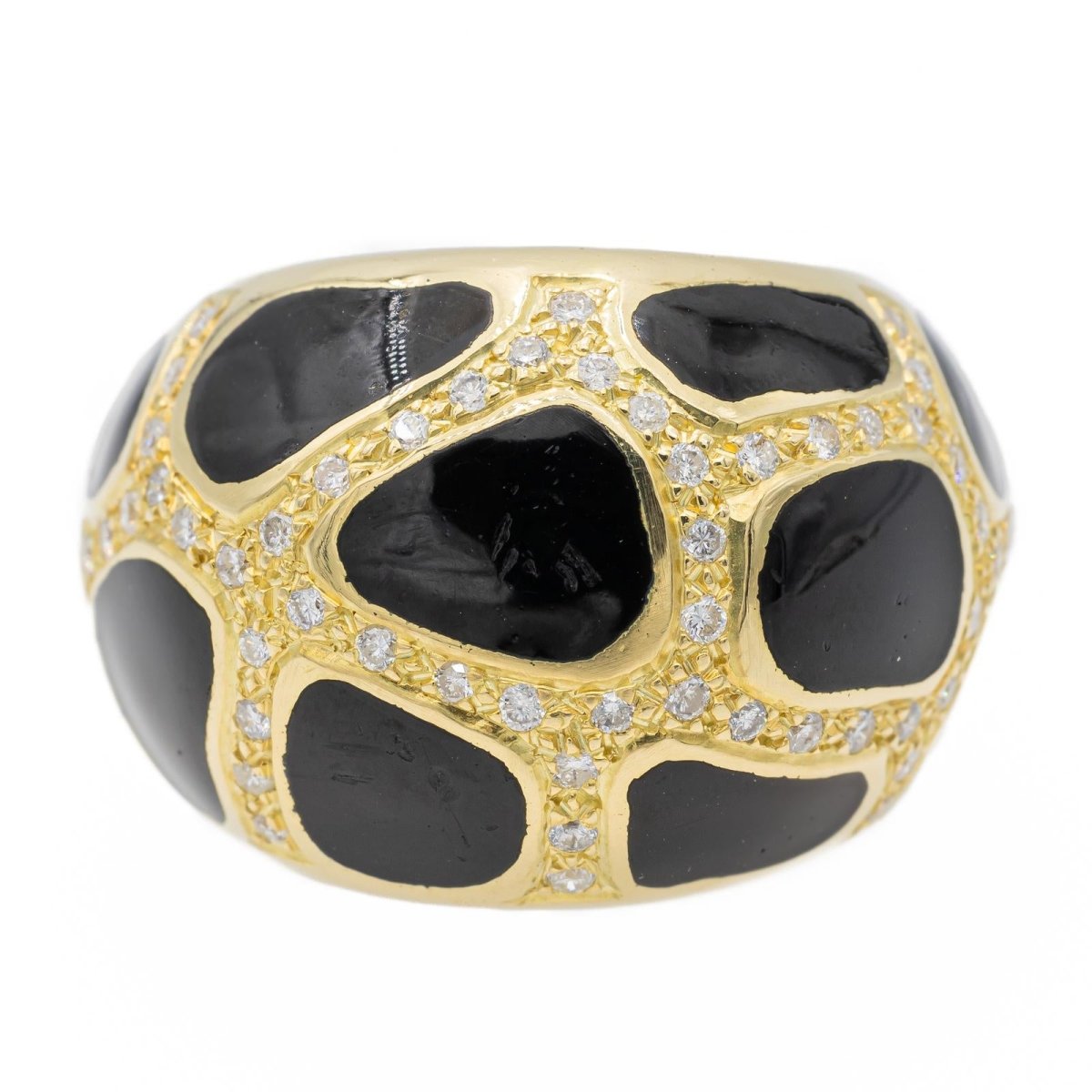 Bague Cocktail Or jaune Diamant - Castafiore