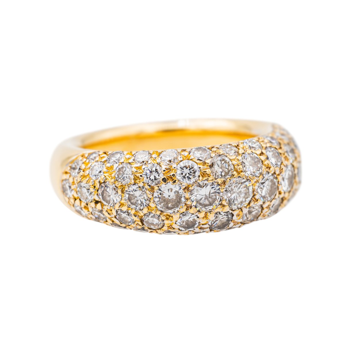 Bague Cocktail Or jaune Diamant - Castafiore