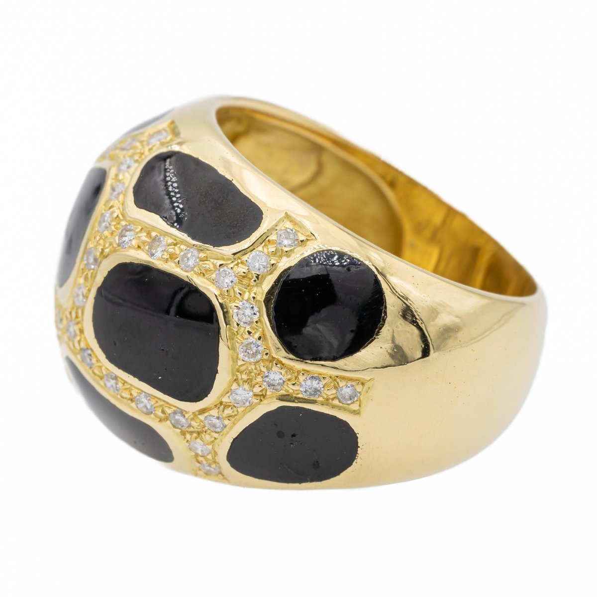 Bague Cocktail Or jaune Diamant - Castafiore