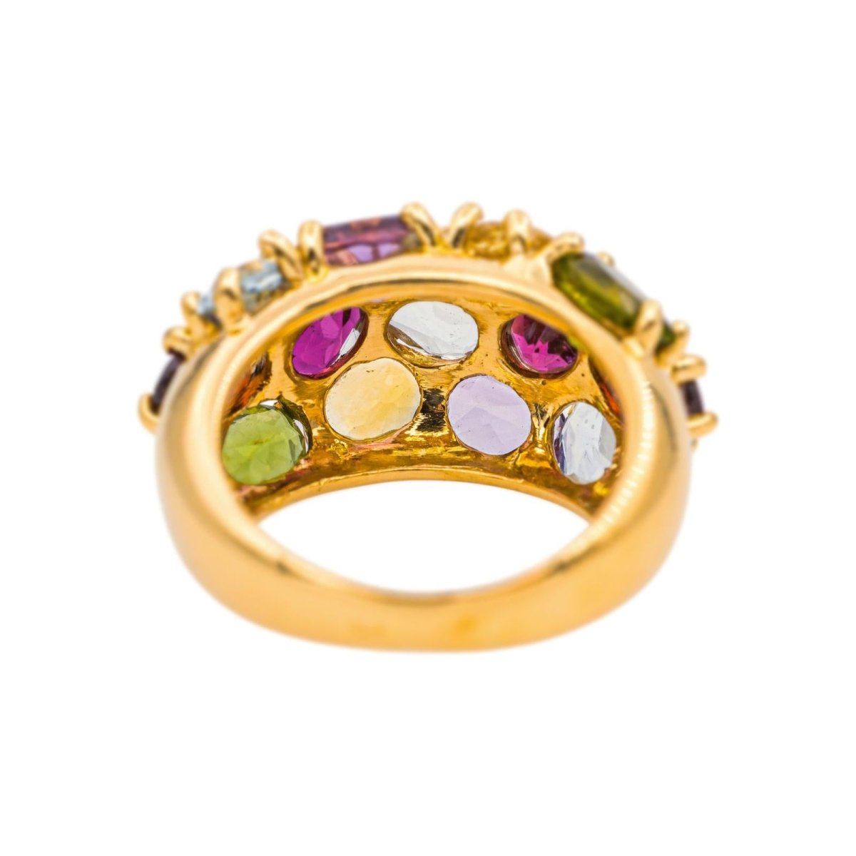 Bague Cocktail Or jaune Grenat - Castafiore